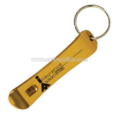 Metal bottle opener keychain