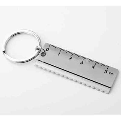 Metal ruler keychain
