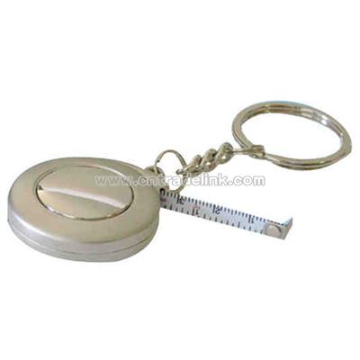 Metal tape measure keyring