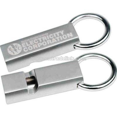 Metal whistle key holder