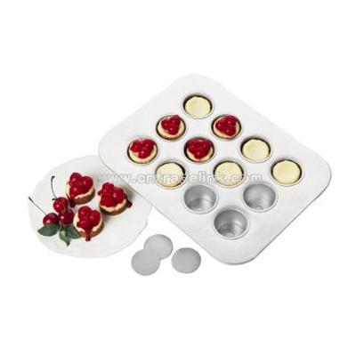 Metallic Lift & Serve 12c Minicheesecake Pan