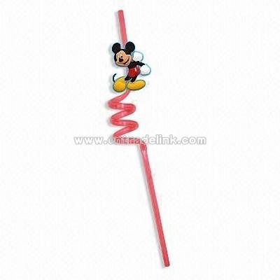 Mickey Mouse Drinking Straw