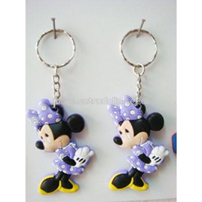 Mickey Rubber Key Ring