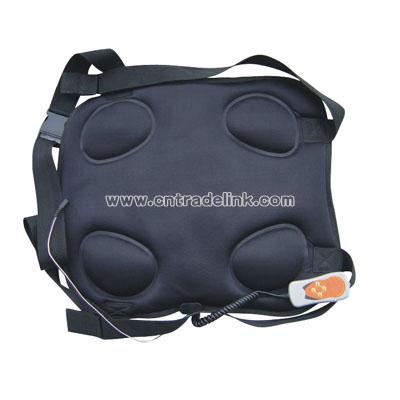 Microcomputer operated back mat massager