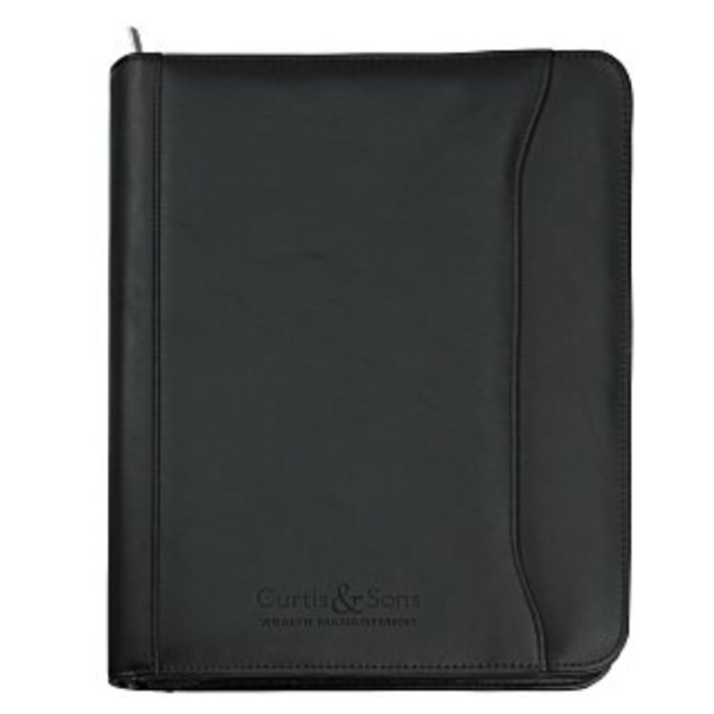 Millennium Leather Zippered Portfolio