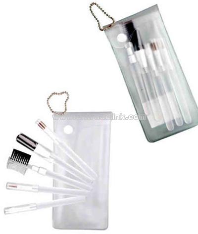Mini 5 piece cosmetic brush set