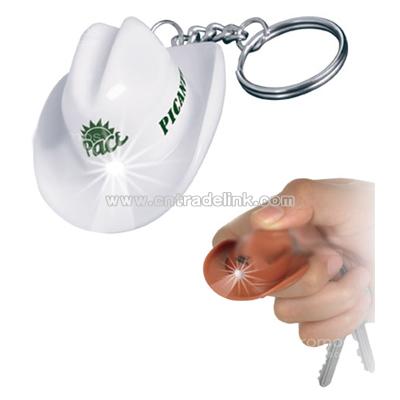 Mini Cowboy Hat Key Light Keychain