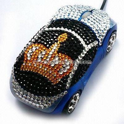 Mini Crystal Car Optical Mouse