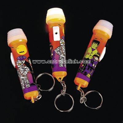 Mini Halloween Flashlight Key Chains
