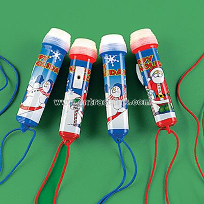 Mini Holiday Flashlights On A Rope