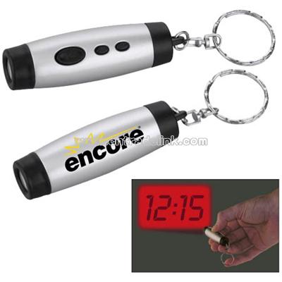 Mini LCD Projection Clock Keychain