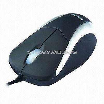 Mini Optical Mouse with Retractable Cable