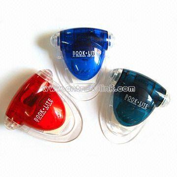Mini Plastic Book Lamp and LED Clip Light