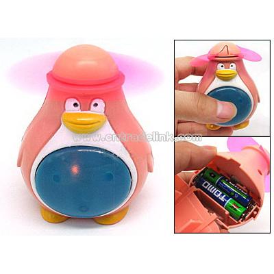 Mini Pocket Penguin Personal Fan Air Cooler Cooling with Light