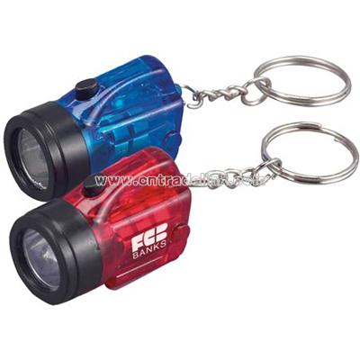 Mini Replica Flashlight Keychain