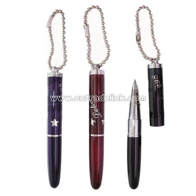Mini Roller Pen with Keychain