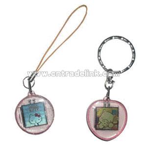Mini Solar Flashing Keychain