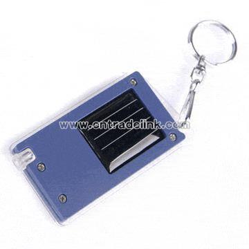 Mini Solar Keychain Flashlight