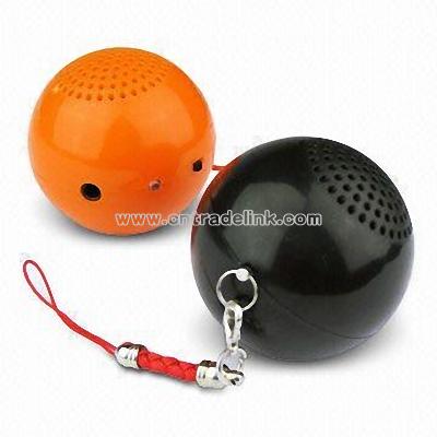 Mini Speaker for iPod with Mobile Phone Pendant in Ball Shape