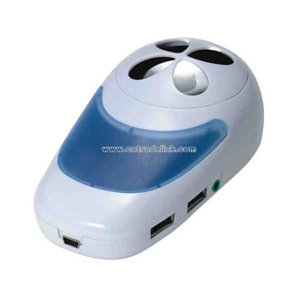 Mini USB speaker with HUB