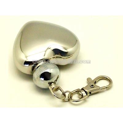 Mini heart shaped hip flask