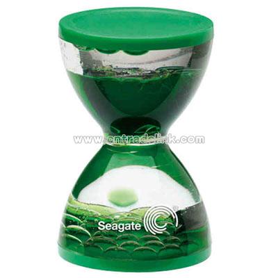 Mini hourglass liquid timer