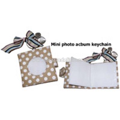 Mini photo album keychain