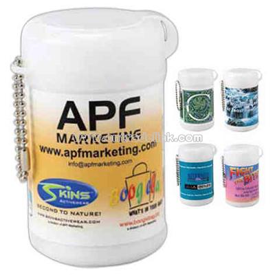 Miniature wet anti bacterial tissue tube with 30 tissues