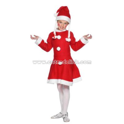 Miss Santa Suit for 3 - 5 Year Olds