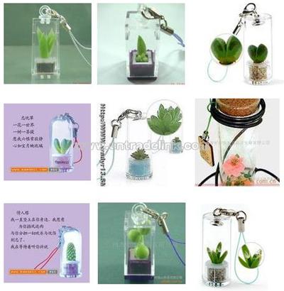 Mobile Phone Chain-mini plants
