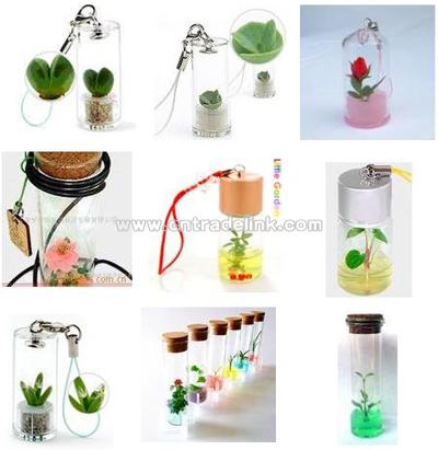 Mobile Phone Lanyard Key Chain-Mini Plant