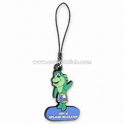 Mobile Phone Strap with Rubber Pendant