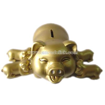 Money Bank, Golden Piggy Coin Bank