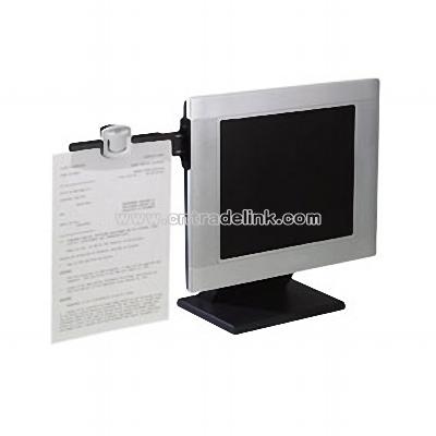 Monitor-Mount Dual Document Clip