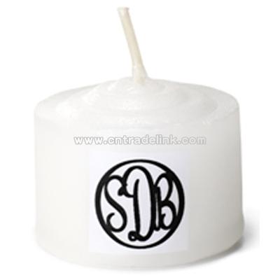 Monogrammed Mini Candle