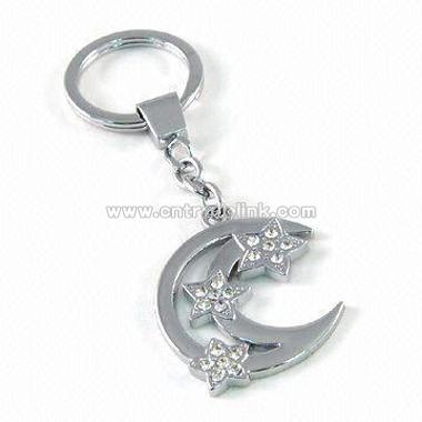 Moon Shape Keychain