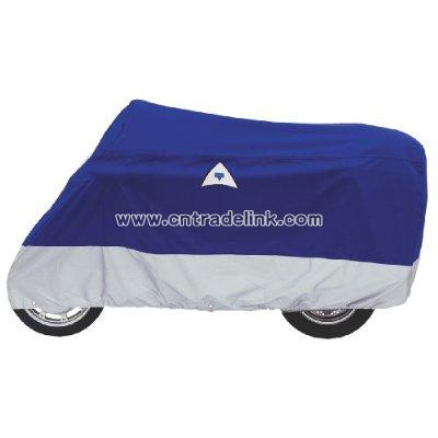 Motorcycle Cover Navy/Silver Large