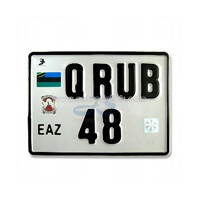 Motorcycle License Plate