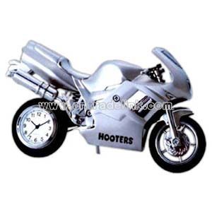 Motorcycle metal clock