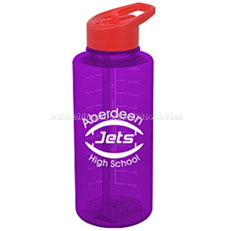 Mountain Bottle with Flip Straw Lid - 36 oz.