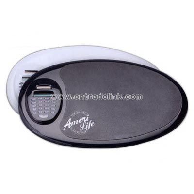 Mouse pad with removable calculator