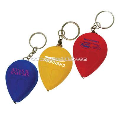 Mouse shape tape measure key chain