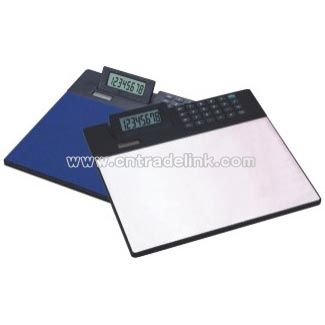 Mousepad w/8 digit calculator dual power