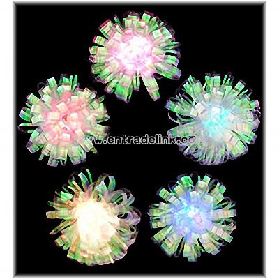 Multi Color Iridescent Foil Flower 10 Light Set