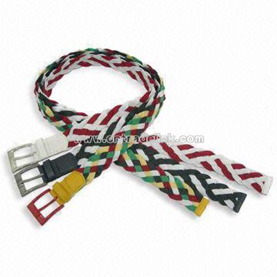Multi Color Woven Cotton Belt