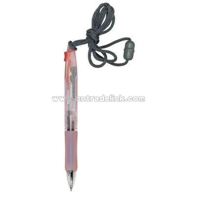 Multi color pen with neck rope