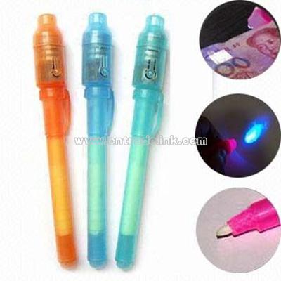Multi-function Marker Pen with Invisible Ink and UV Light