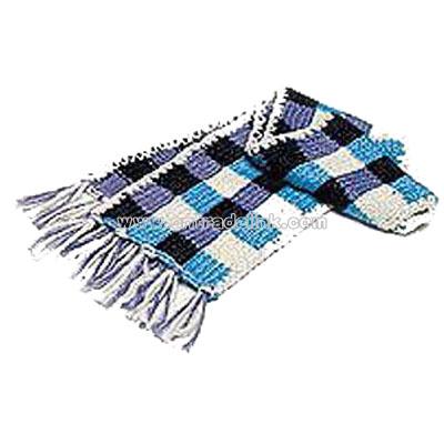 Multicolor Knitted Yarn Scarf