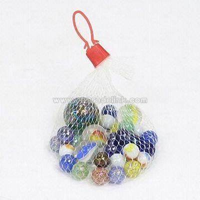 Multicolored Glass Marbles