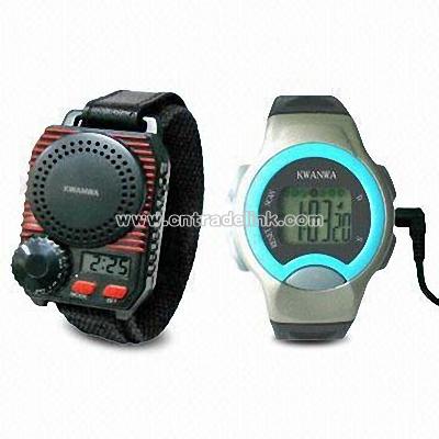 Multifunction FM Radio Watch with Built-in Speaker